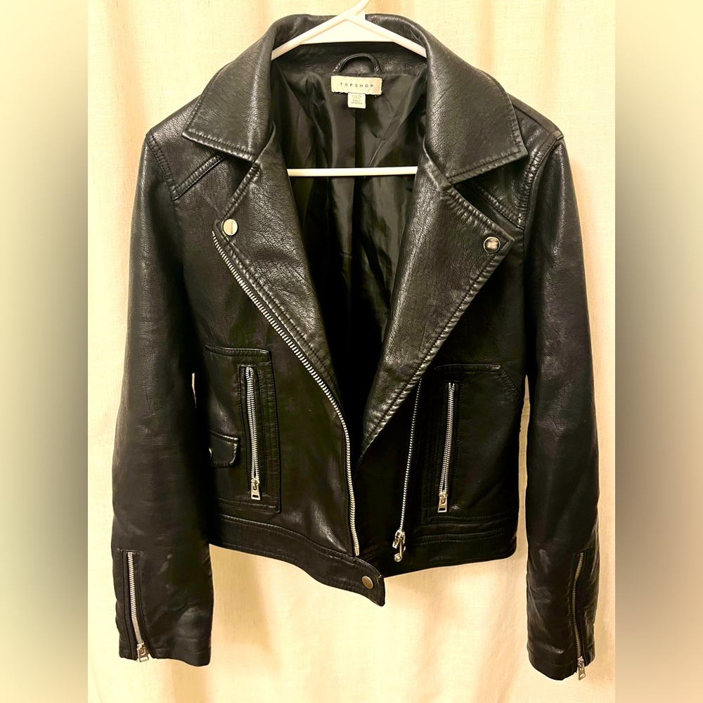 Topshop pleather jacket